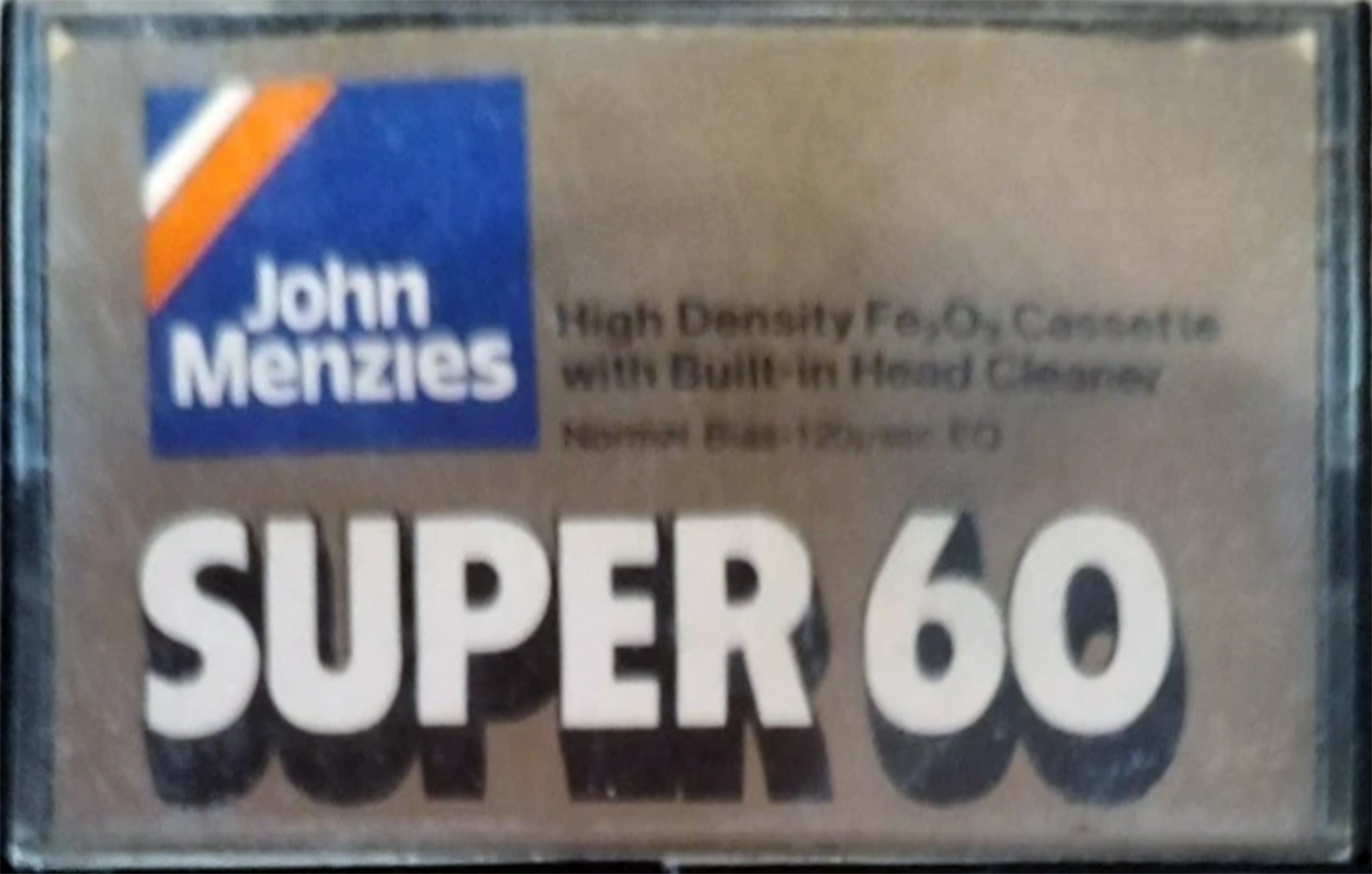 Compact Cassette John Menzies 60 "Super" Type I Normal 1979 UK