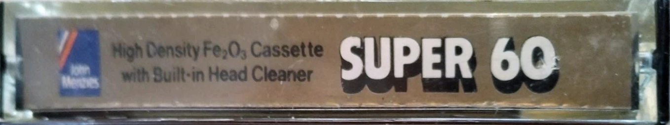 Compact Cassette John Menzies 60 "Super" Type I Normal 1979 UK