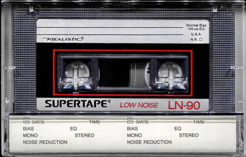 Compact Cassette SUPERTAPE LN 90 "44-603" Type I Normal 1988 USA