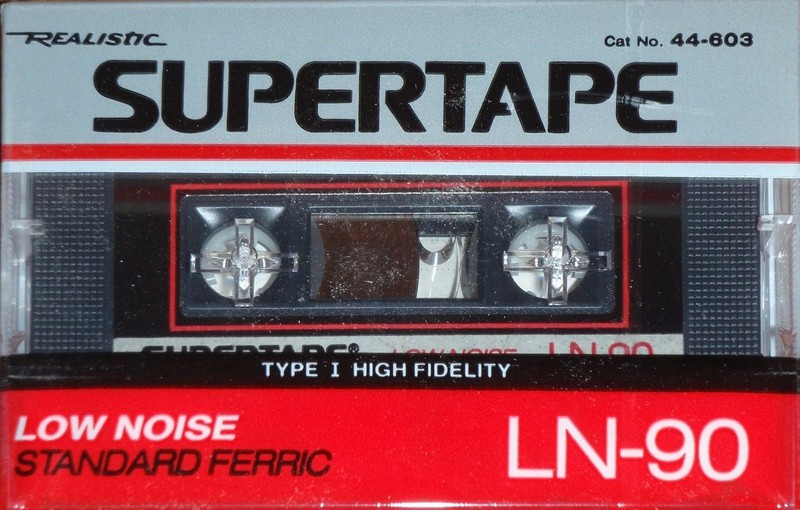 Compact Cassette SUPERTAPE LN 90 "44-603" Type I Normal 1988 USA