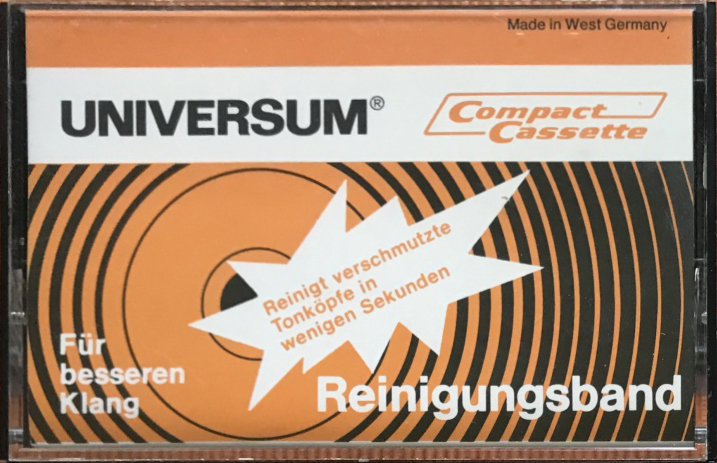 Compact Cassette Universum Cleaning Cassette 1977 Europe