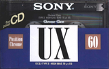 Compact Cassette Sony UX 60 Type II Chrome 1992 Europe