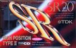 Compact Cassette TDK SR 20 "SR-20R" Type II Chrome 1992 Japan