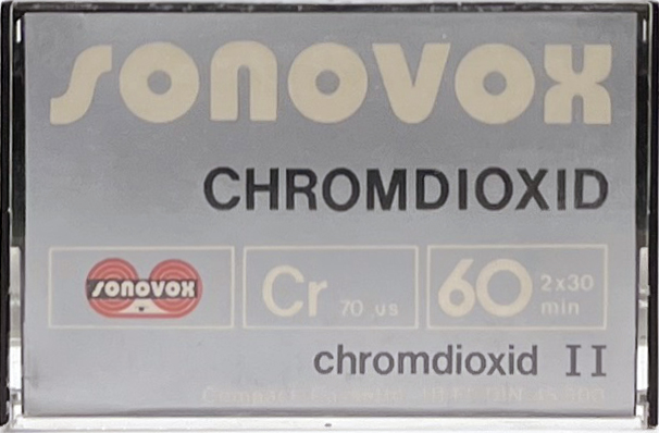 Compact Cassette Sonovox 60 Type II Chrome 1982 Portugal