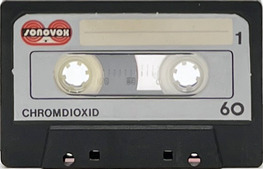 Compact Cassette Sonovox 60 Type II Chrome 1982 Portugal