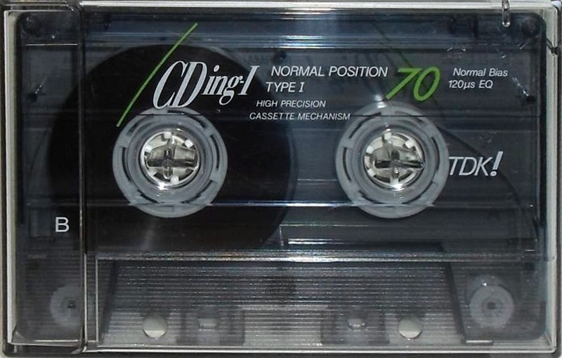 Compact Cassette TDK CDing 1 70 "CDING1-70R" Type I Normal 1992 Japan