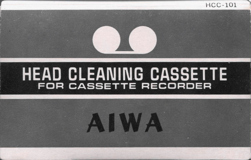 Compact Cassette Aiwa "HCC-101" Cleaning Cassette 1968 Japan