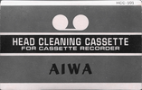 Compact Cassette Aiwa "HCC-101" Cleaning Cassette 1968 Japan