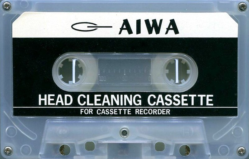 Compact Cassette Aiwa "HCC-101" Cleaning Cassette 1968 Japan