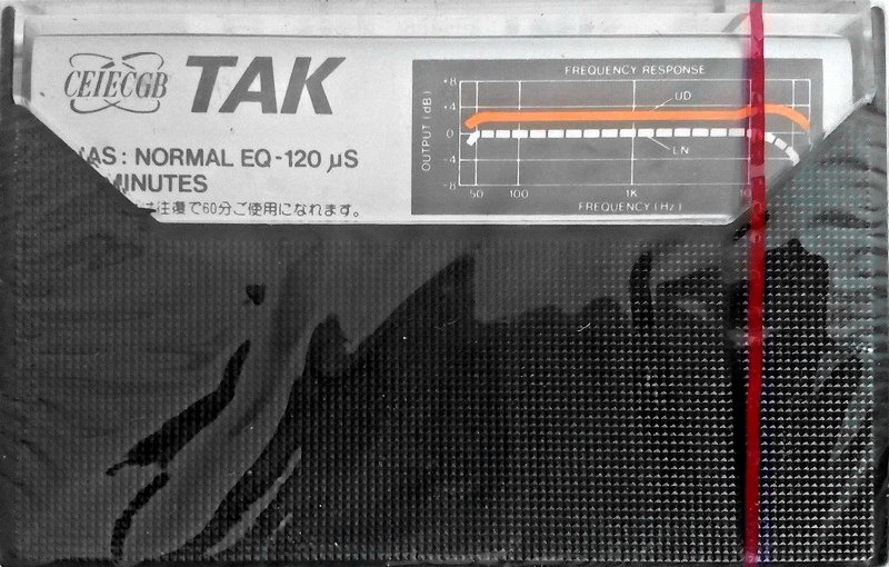 Compact Cassette TAK 60 Type I Normal Hong Kong