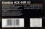 2 pack Konica KX-HR 60 Type II Chrome 1987 Europe