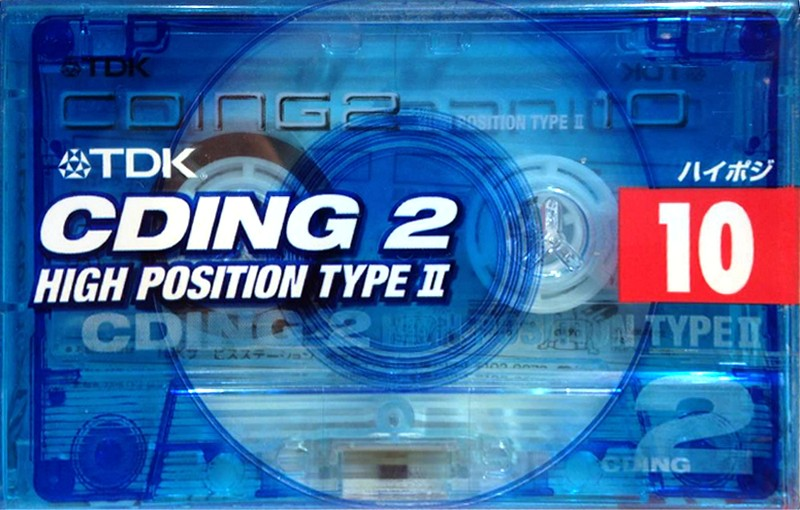 Compact Cassette TDK CDing 2 10 "CD2-10T" Type II Chrome 1999 Japan