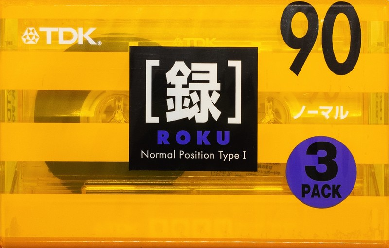 Compact Cassette TDK Roku 90 "RK-90X3" Type I Normal 2000 Japan