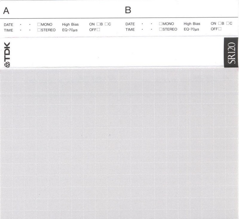 Compact Cassette TDK SR 50 "SR-50R" Type II Chrome 1992 Japan