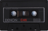 Compact Cassette Denon DX3 46 Type I Normal 1978 USA