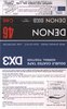 Compact Cassette Denon DX3 46 Type I Normal 1978 USA