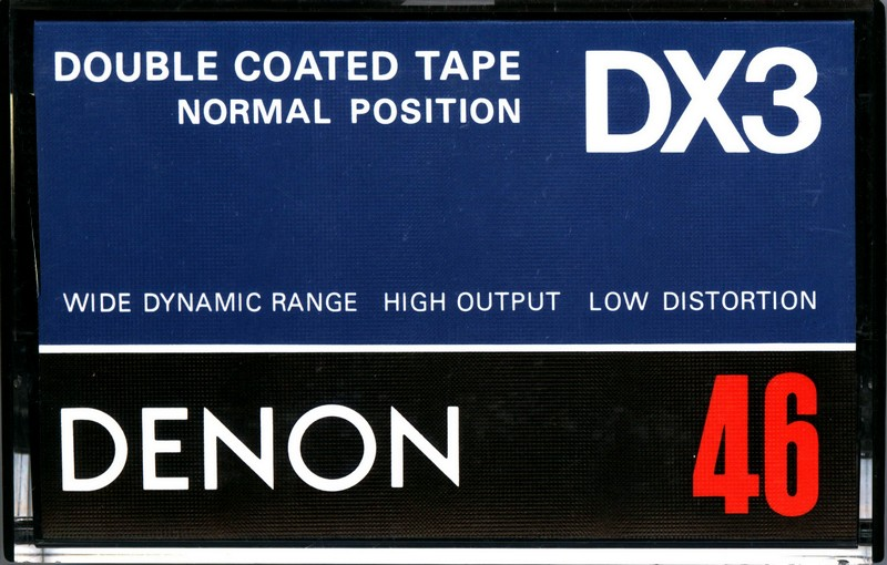 Compact Cassette Denon DX3 46 Type I Normal 1978 USA