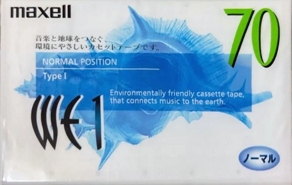 Compact Cassette Maxell WE 70 "WE1-70" Type I Normal 1999 Japan