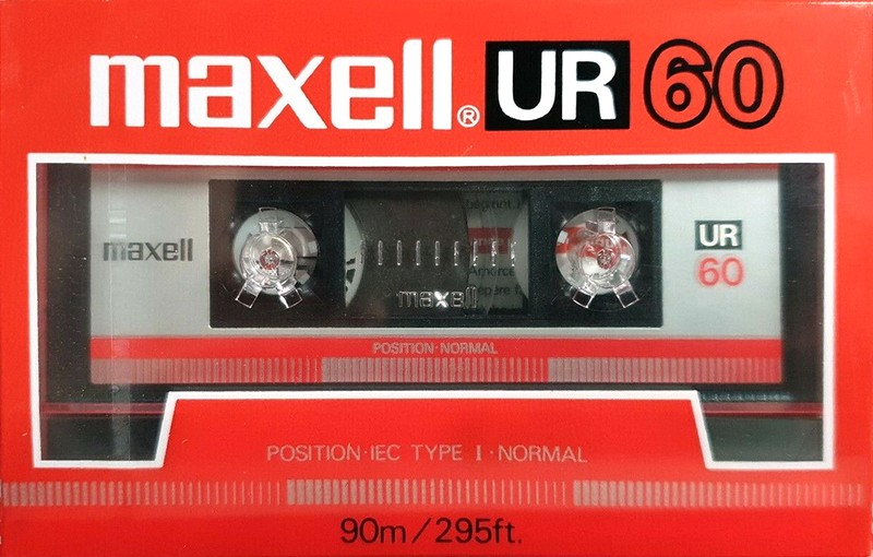 Compact Cassette Maxell UR 60 Type I Normal 1986 Europe