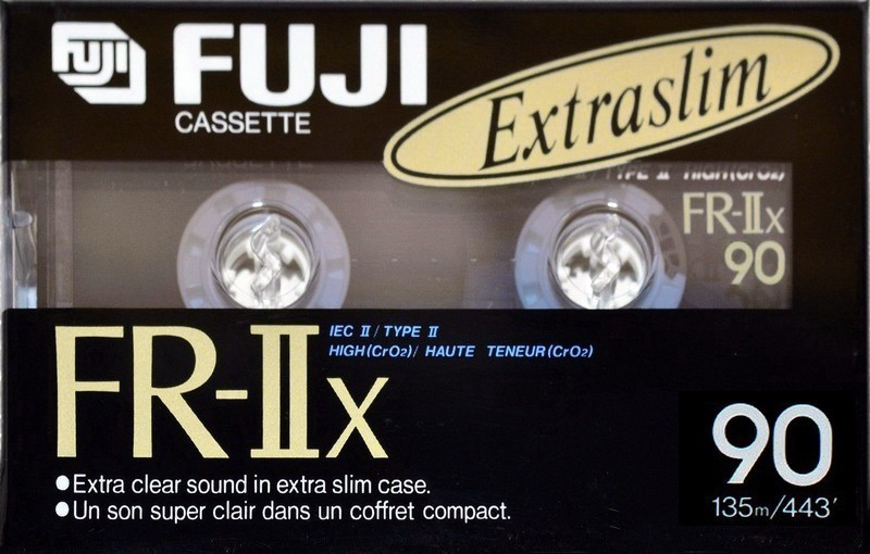Compact Cassette Fuji FR-IIx 90 Type II Chrome 1990 North America