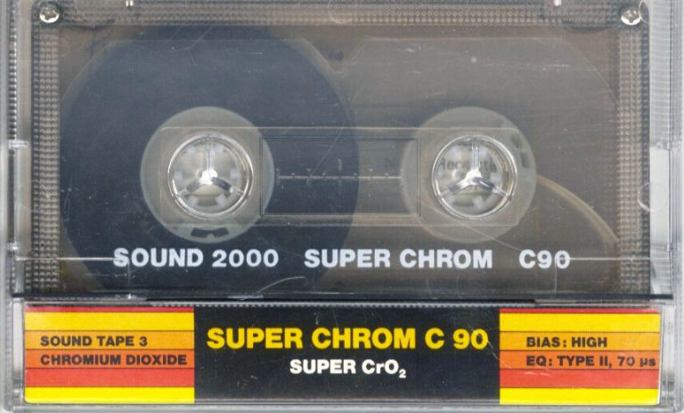 Compact Cassette Sound 2000 Sound Tape 3 90 "RV ROYAL" Type II Chrome 1985 Germany