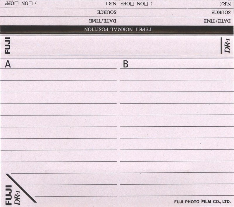 Compact Cassette Fuji DR-I 46 Type I Normal 1995 North America