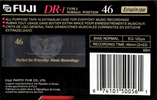 Compact Cassette Fuji DR-I 46 Type I Normal 1995 North America