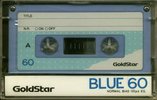 Compact Cassette Goldstar 60 "Blue" Type I Normal 1987 South Korea
