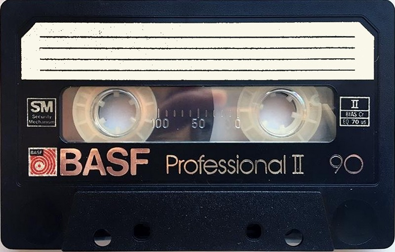 Compact Cassette BASF Professional II 90 Type II Chrome 1980 USA