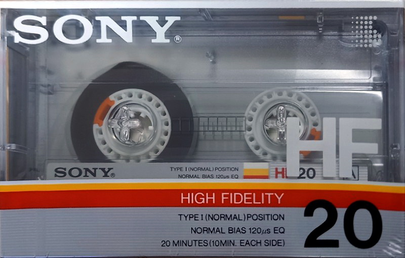 Compact Cassette Sony HF 20 Type I Normal 1986 Japan