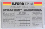 Compact Cassette Ilford DP 46 "Dioxidplus" Type II Chrome 1988 Europe