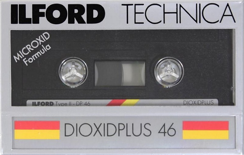 Compact Cassette Ilford DP 46 "Dioxidplus" Type II Chrome 1988 Europe