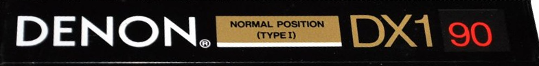 Compact Cassette Denon DX1 90 Type I Normal 1990 Europe
