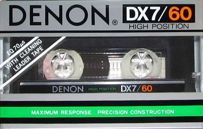 Compact Cassette Denon DX7 60 Type II Chrome 1982 Europe