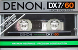 Compact Cassette Denon DX7 60 Type II Chrome 1982 Europe