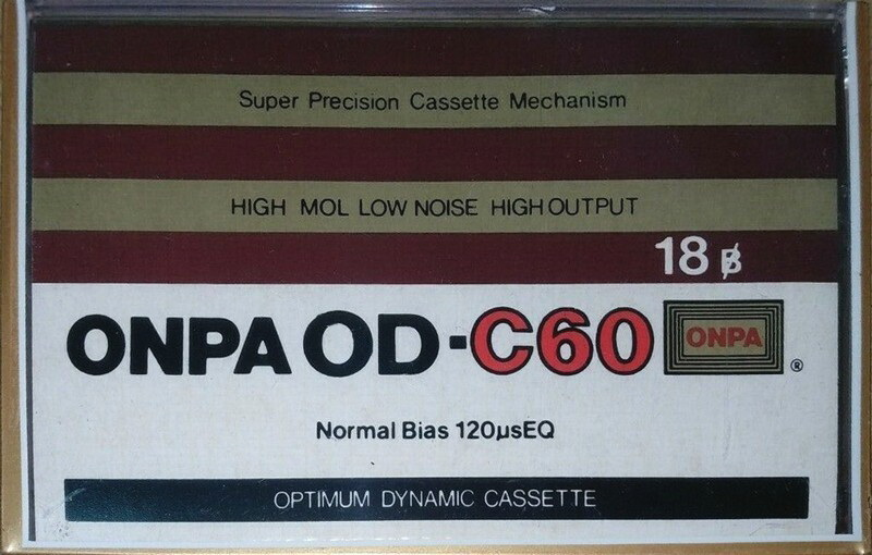 Compact Cassette ONPA OD 60 Type I Normal 1986 Thailand