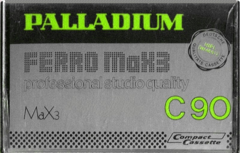 Compact Cassette Palladium Ferro MaX3 90 Type I Normal 1979 Europe