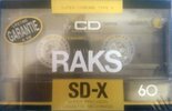 Compact Cassette RAKS SD-X 60 Type II Chrome 1991 Europe