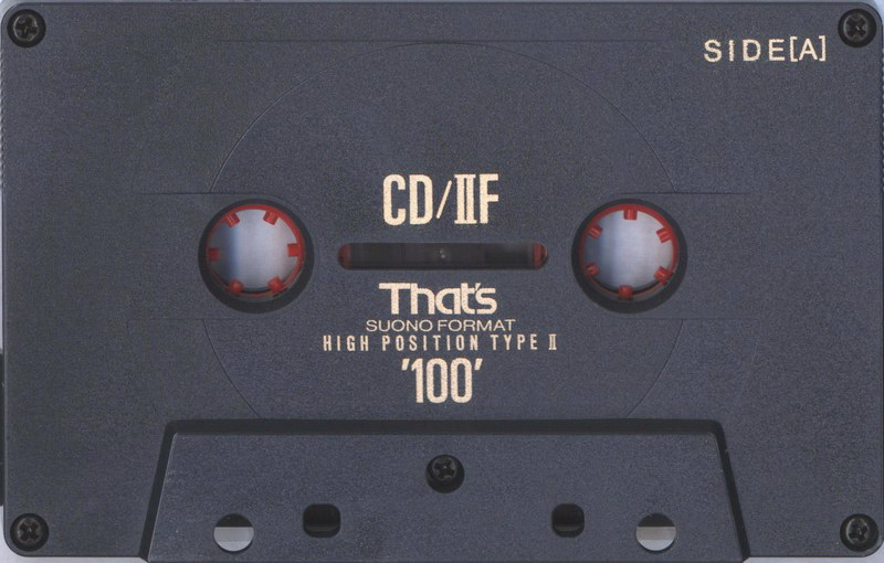 Compact Cassette Thats CD-IIF 100 Type II Chrome 1991 Europe