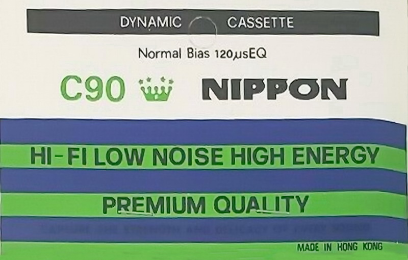 Compact Cassette Nippon 60 Type I Normal Hong Kong