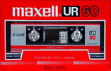 Compact Cassette Maxell UR 60 Type I Normal 1986 Europe