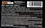 Compact Cassette TDK SA-X 60 Type II Chrome 1985 North America