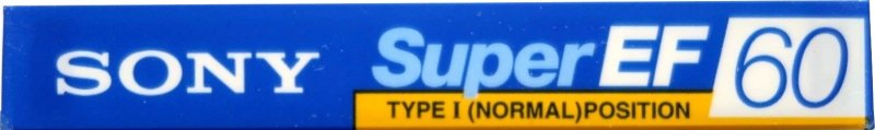 Compact Cassette Sony Super EF 60 "C-60EF" Type I Normal 1992 Europe