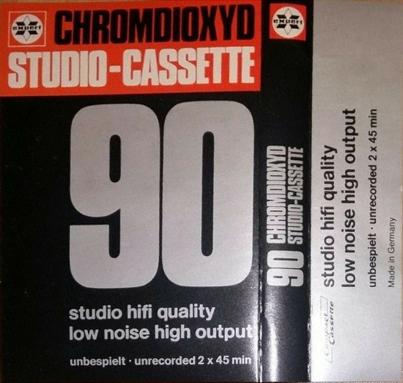 Compact Cassette Expert 90 Type II Chrome 1977 Germany