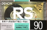 Compact Cassette Denon RS 90 "RS90W" Type I Normal 1991 Japan