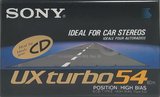 Compact Cassette Sony UX turbo 54 "UX-S54TB" Type II Chrome 1990 Japan