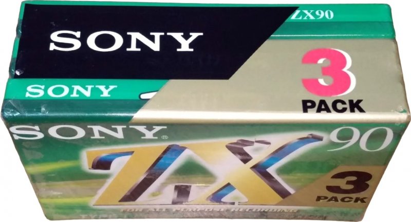 3 pack Sony ZX 90 "3C-90ZXA" Type I Normal 1999 Europe