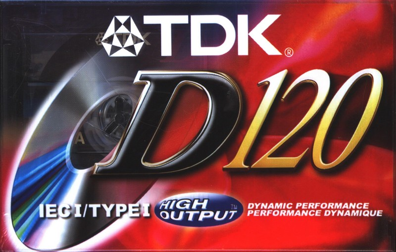 Compact Cassette TDK D 120 Type I Normal 1998 North America
