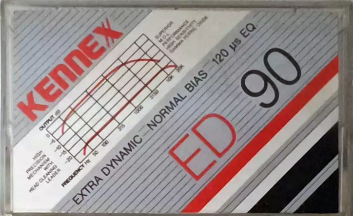 Compact Cassette Kennex ED 90 Type I Normal 1991 Europe