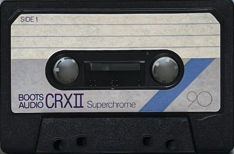 Compact Cassette Boots / Boots Audio CRX-2 90 Type II Chrome 1982 UK